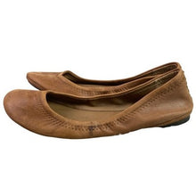 Load image into Gallery viewer, Lucky Brand Shoes Womens 6.5M Ballet Flats Brown Leather Casual Slip On Braided
