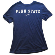 Load image into Gallery viewer, Penn State Shirt Womens Small Nike College Spell Out Center Swoosh Navy Blue
