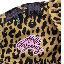 Load image into Gallery viewer, Ugly Diva Jacket Womens Extra Large Cropped Leopard Patches Denim Streetwear
