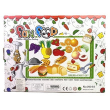 Load image into Gallery viewer, Pretend Play Kitchen Food Set Bread Fruit Burger Cake Toy Kids 35 Pcs
