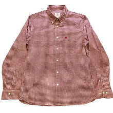 Load image into Gallery viewer, Brooks Brothers Shirt Mens Large Red Fleece Gingham Check Button Down Academia
