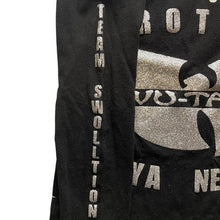 Load image into Gallery viewer, Wu-Tang Protect Ya Neck Shirt Womens Medium Black Champion Spell Out Glitter
