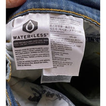 Load image into Gallery viewer, Levi&#39;s 511 Jeans Mens 32x34 Light Blue Grunge Slim Fit Straight Leg Rugged
