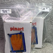 Load image into Gallery viewer, Pin Art 3D Pin Sculpture Red Plastic Pins Sensory Interactive NIB
