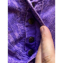 Load image into Gallery viewer, Vintage EZZEWEAR Pants Womens Small Purple Acid Wash Capri Snap Front Casual
