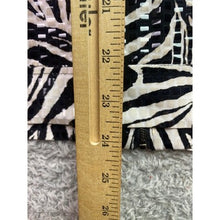 Load image into Gallery viewer, Elementz Shacket Womens Extra Large Zebra Shiny Full Zip Career Mature Old Money

