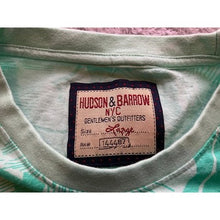 Load image into Gallery viewer, Hudson &amp; Barrow Shirt Mens Large Floral Hawaiian AOP Pocket Short Sleeve Green
