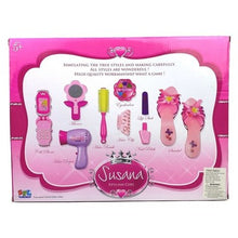 Load image into Gallery viewer, Pretend Play Dress-Up Make-Up Playset Interactive Sensory 10 Piece Hair Nails
