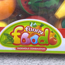 Load image into Gallery viewer, Cutting Fruit Magnetic Toy Playset Kitchen Pretend Play Sensory
