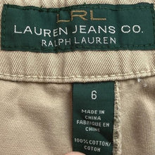 Load image into Gallery viewer, Lauren Ralph Lauren Pants Womens 6 Tan Preppy Academia Office Career Minimalist
