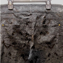 Load image into Gallery viewer, Sundance Jeans Womens Size 8 Black Embroidered Lace Old Money Cameo Victorian
