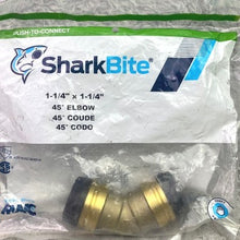 Load image into Gallery viewer, SharkBite 1-1/4 Inch 45 Degree Push To Connect Elbow Plumbing Fitting
