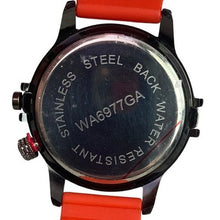 Load image into Gallery viewer, Techno King Mens Watch Spinning Lion Head Bling Silicone Band Water Resistant
