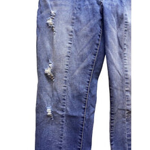 Load image into Gallery viewer, KanCan Jeans Womens 13 Distressed Destroyed Raw Hem Medium Wash Grunge Casual

