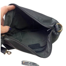 Load image into Gallery viewer, Black Tote Bag &amp; Shoulder Bag Combo Crossbody Reversible Charm Adjustable NWT
