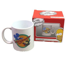 Load image into Gallery viewer, Itchy and Scratchy Show Coffee Mug The Simpsons 11oz Matt Groening NIB

