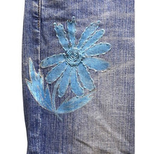 Load image into Gallery viewer, Z.Cavaricci Jeans Womens 1 Embellished Denim Embroidered Festival Boho Blue
