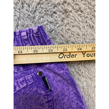 Load image into Gallery viewer, Vintage EZZEWEAR Pants Womens Small Purple Acid Wash Capri Snap Front Casual

