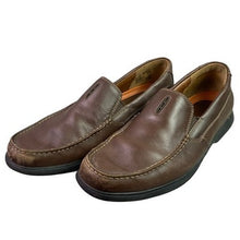 Load image into Gallery viewer, Clarks Loafers Mens 10M Brown Leather Slip On Shoes Career Preppy Everyday
