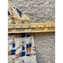 Load image into Gallery viewer, Maeve Anthropologie Shirt Womens 0 Sleeveless Button Down Lipstick AOP Collar
