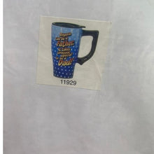 Load image into Gallery viewer, Dad Father 18oz Ceramic Travel Lid Handle Coffee Cup NIB
