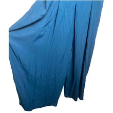 Load image into Gallery viewer, VTG Jeffrey &amp; Dara Jumpsuit Womens 16 Teal Green Wide Leg Palazzo Retro 90s USA
