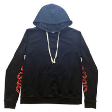 Load image into Gallery viewer, Trust No One Hoodie Mens Small Embroidered Snake Double Sleeve Hit Pullover
