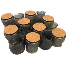 Load image into Gallery viewer, 16 PCS Silicone Chair Leg Protectors Floor Savers Small Charcoal Cork Bottom
