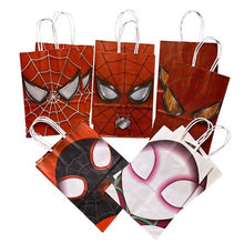 Load image into Gallery viewer, Spiderman Loot Party Bags Birthday Goodie Supplies 10 Bags, 2 of each style

