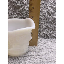 Load image into Gallery viewer, Vintage Federal Glass Toby Mug Milk Glass Creamer Pitcher Face

