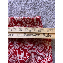 Load image into Gallery viewer, Talbots Pants Womens 3XL Red Paisley AOP Cropped Mature Costal Beachy
