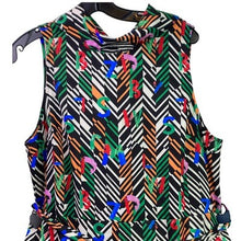 Load image into Gallery viewer, Boho Jumpsuit Womens 1XL Abstract Sleeveless AOP Festival Career Hippie Halter
