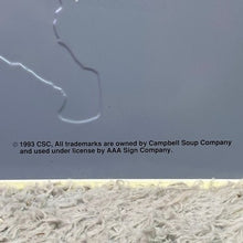 Load image into Gallery viewer, 1993 Campbell Soup Tin Sign Nostalgic Advertising Embossed Limited Edition
