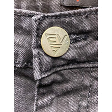 Load image into Gallery viewer, Evolve 5 Jeans Mens 32x32 Distressed Slim Fit Black fade Destroyed Punk Y2K
