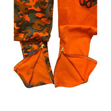 Load image into Gallery viewer, Civilized Pants Womens 2XL Grunge HipHop Color Block Zip Ankle Orange Camo
