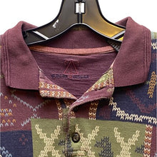 Load image into Gallery viewer, Weiner &amp; Zeidler Shirt Mens Large Long Sleeve Polo Patchwork  AOP Color Block
