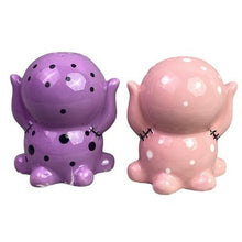 Load image into Gallery viewer, Furrybones Salt Pepper Shakers Set Octopus Skull Kitchen Decor NIB
