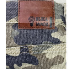 Load image into Gallery viewer, Rebel Minds Jeans Mens 38x32 Distressed Camo Punk Skater Grunge Streetwear
