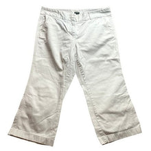 Load image into Gallery viewer, J. Crew Pants Womens 14 White Beachy Coastal Cropped Mature Career Preppy
