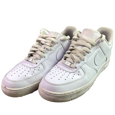 Nike Air Force 1 Shoes Mens 9.5 White AF1 Leather Low Top Sneakers Lifestyle
