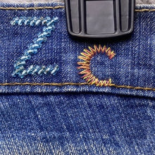 Load image into Gallery viewer, Z.Cavaricci Jeans Womens 1 Embellished Denim Embroidered Festival Boho Blue
