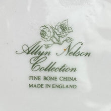 Load image into Gallery viewer, Fine Bone China Mug Floral Pansy Purple Allyn Nelson Collection England
