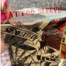Load image into Gallery viewer, Tattoo Sleeves Arm Covers Ed Hardy Style Halloween Costume Grunge Set of 6
