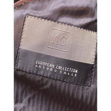 Load image into Gallery viewer, Luigi Buratti Sport Coat Mens 42R Black Pinstripe Blazer Italy Super 130's
