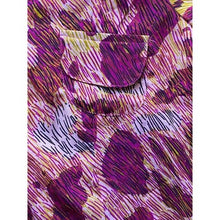 Load image into Gallery viewer, OPPA Blouse Womens Small Patchwork Leopard Cheeta Pink Cut Out Back Sheer NWT
