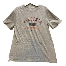 Load image into Gallery viewer, Virginia Basketball Shirt Mens Large Gray Nike Center Swooch Large Spell Out

