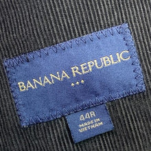 Load image into Gallery viewer, Banana Republic Blazer Mens 44R Charcoal Grey Corduroy Office Career Old Money

