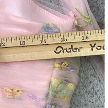 Load image into Gallery viewer, Pink Tulle Dress Womens 12 Fairycore Embroidered Corset Gothcore Streetwear
