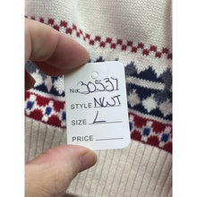 Load image into Gallery viewer, Dockers Sweater Mens Large Fair Isle Nordic Pull Over Grandpacore Crew Neck NWT

