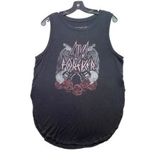 Load image into Gallery viewer, Live Forever Tank Top Womens Large Grunge Rock Punk Spell Out Gothcore
